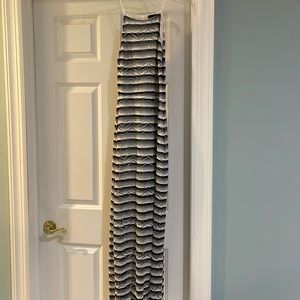 Aqua maxi dress. Runs small. Slit